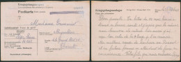 Guerre 40-45 - CP "Kriegsgefangenenpost" Expédié Du Kriegs-Gef. Glaser-Batl. XVI (Dusseldorf) > Angouleme - Guerre De 1939-45