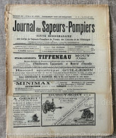 1912 JOURNAL DES SAPEURS POMPIERS - LÉGION D'HONNEUR - RÉGIMENT DE PARIS - UNION DE L'AIN - NOMINATIONS D'OFFICIERS - 1900 - 1949
