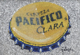 F6-133 Litografía Cerveza Pacifico Clara México. The Frosted Collection. - Publicité