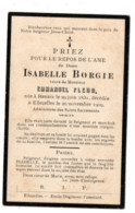 Renaix 1831 - Ellezelles 1909, Isabelle Borgie - Kommunion Und Konfirmazion