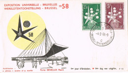 55261. Carta BRUXELLES (Belgien) 1958. EXPOSITION UNIVERSELLE. Exposicion Universal - Storia Postale