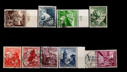 Deutsches Reich 675 - 683 Winterhilfswerk Landschaften Und Blumen Gestempelt Used (3) - Used Stamps