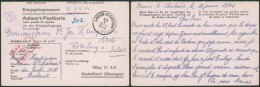 Guerre 40-45 - CP "Kriegsgefangenenpost" Expédié De Braine-le-chateau (1942) > Oflag IX A/Z + Censure - Guerre 40-45 (Lettres & Documents)