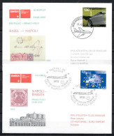 2004 Basel-Napoli-return Swissair/ Swiss -1er Vol First Flight Erstflug-2 Covers - Primeros Vuelos