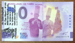 2022 BILLET 0 EURO SOUVENIR LOUIS DE FUNES + TAMPON EURO SCHEIN BANKNOTE PAPER MONEY BANK PAPIER MONNAIE - Privatentwürfe