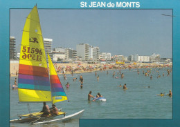 SAINT-JEAN-DE-MONTS. - La Plage. Voilier 1er Plan - Saint Jean De Monts