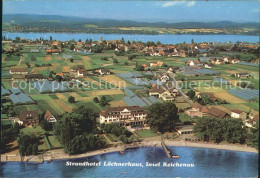 71992135 Insel Reichenau Fliegeraufnahme Strandhotel Loechnerhaus Reichenau - Autres & Non Classés