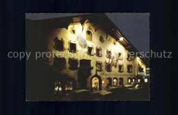 71992108 Kitzbuehel Tirol Hotel Goldener Greif Bei Nacht Kitzbuehel - Autres & Non Classés