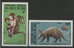 AFARS Et ISSAS N° 408 + 409 Cote 16 € Neufs ** (MNH) Animaux / Animals Qualité TB. - Unused Stamps