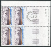 TAAF - N°179 - L'ITALO MARSSANO - 3 BLOCS DE 4 - COIN DATE 22.10.92 - OBLITERES EN MARGE - Oblitérés