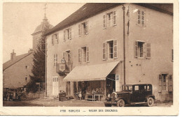 JURA 39 - BONLIEU BAZAR DES CASCADES - Carte Sépia, Animée, Automobiles. - Autres & Non Classés