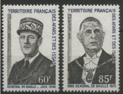 AFARS Et ISSAS N° 375 + 376 Cote 17 € Neufs ** (MNH) Général De Gaulle Qualité TB. - Unused Stamps