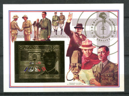 Thème Général De Gaulle - Guyana Yvert 2493 Or ND Neufs Xxx   - DG 99 - De Gaulle (Général)