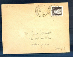 060524   SEUL SUR LETTRE    YVERT N°  601 - 1940-1949