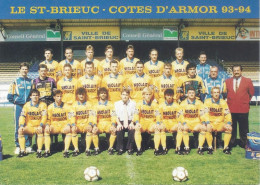 CPM  Football Le St Brieuc Cotes D’Armor 93-94 Le Stade En D 2 L’Équipe Professionnelle - Voetbal