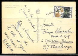 P158 - N° 1460 SUR LETTRE DE TOULON DU 16/07/66 OBLITEREE A L4ARRIVEE MARQUE LINEAIRE FLORANGE - 1961-....