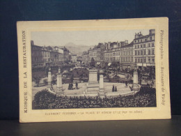 41 CHROMOS . CLERMONT FERRAND . PLACE ST HEREM  . PHOTOGRAPHIES. SOUVENIRS DE VICHY . CADEAUX . - Autres & Non Classés