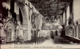 LE MONT-SAINT-MICHEL  ( MANCHE )   INTERIEUR DE L ' EGLISE PAROISSIALE - Le Mont Saint Michel