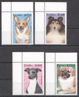 Zambia - 1999 - Dogs - Yv 906/09 - Dogs