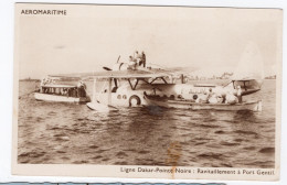 CPSM AEROMARITIME  Ligne Dakar-Pointe Noire : Ravitaillement à Port Gentil Hydravion S.43 Entre Deux Guerres - Autres & Non Classés