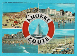 * Knokke Zoute - Knocke Le Zoute (Kust - Littoral) * (Kruger 960/12) Plage, Beach, Strand, Bouée De Sauvetage, Bateau - Knokke