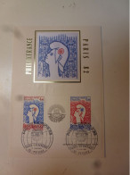 1982 Philexfrance Paris 82 N° 2216 Et 2217 - Documents Of Postal Services