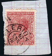 Lérida - Edi O 188 - Fragmento Mat Fech. Tp. II "Lérida" - Used Stamps