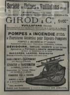 1912 Journal Des SAPEURS POMPIERS - POMPES A INCENDIE VUILLANS ( DOUBS ) - DROUVILLE NANCY - DELAHAYE FARCOT PARIS - 1900 - 1949