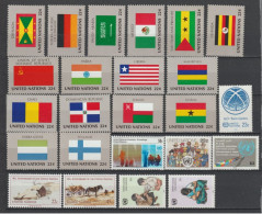 NATIONS UNIES / ONU - NEW YORK - 1985 - ANNEE COMPLETE AVEC BLOC ** MNH - COTE = 53.1 EUR - Unused Stamps