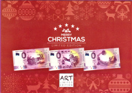 0-Euro FEAL PEBD SECW 01 2020 ANNIVERSARY MERRY CHRISTMAS Italien Malta Niederlande ART 1-3 Im Folder - Essais Privés / Non-officiels