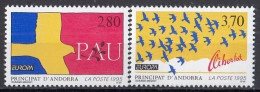 FRENCH ANDORRA 477-478,unused - Comunità Europea