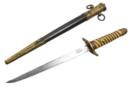 GRAND POIGNARD NAVAL DE LA SECONDE GUERRE MONDIALE Japonais Sabre De Samouraï Shin Gunto Kai Gunto De La Seconde Guerre - Knives/Swords