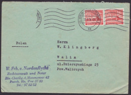 MiNr 113, Waager. Paare Auf Bedarfsbrief Nach Polen - Briefe U. Dokumente