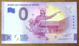 2022 BILLET 0 EURO SOUVENIR TROUPES DE MARINE EURO SCHEIN BANKNOTE PAPER MONEY BANK PAPIER MONNAIE - Pruebas Privadas