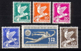 1932 Zu 185-190 / Mi 250-255 / YT 254-259 ** / MNH SBK 150 CHF Conférence Du Désarmement Voir Description - Unused Stamps
