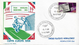 Busta Roma: COPPA EUROPA 1968; Viaggiata; AS_Roma - FDC