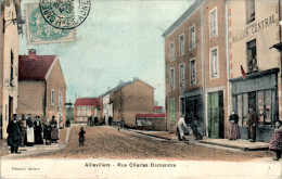 Aillevillers-et-Lyaumont Canton De Saint-Loup-sur-Semouse Rue Charles Demandre Haute-Saône Cpa Couleur Voyagée En 1906 - Andere & Zonder Classificatie