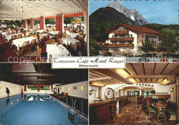 71990515 Mittenwald Bayern Terrassen Cafe Hotel Rieger Sauna Massage  Mittenwald - Mittenwald