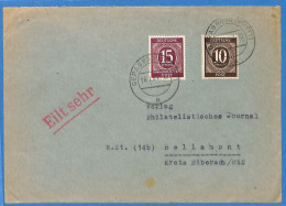 Allemagne Zone AAS 1947 - Lettre De Gerabronn - G33832 - Other & Unclassified