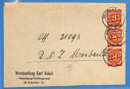 Allemagne Zone AAS 1947 - Lettre De Heidelberg - G33829 - Andere & Zonder Classificatie