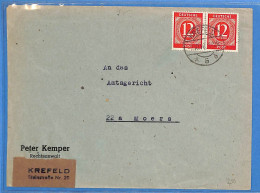 Allemagne Zone AAS 1946 - Lettre De Krefeld - G33813 - Altri & Non Classificati