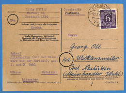 Allemagne Zone AAS 1946 - Carte Postale De Hamburg - G33789 - Andere & Zonder Classificatie