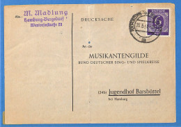 Allemagne Zone AAS 1948 - Carte Postale De Hamburg - G33786 - Autres & Non Classés