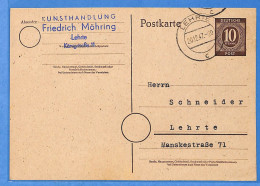 Allemagne Zone AAS 1947 - Entier De Lehrte - G33782 - Sonstige & Ohne Zuordnung