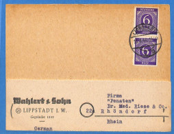 Allemagne Zone AAS 1948 - Carte Postale De Lippstadt - G33760 - Sonstige & Ohne Zuordnung