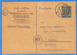 Allemagne Zone AAS 1947 - Carte Postale De Lichtenfels - G33764 - Andere & Zonder Classificatie