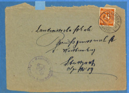 Allemagne Zone AAS 1947 - Seulemnt Le Recto D'une Lettre De Iggingen - G33755 - Altri & Non Classificati