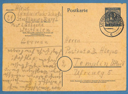 Allemagne Zone AAS 1947 - Carte Postale De Lubbecke - G33761 - Otros & Sin Clasificación