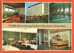 71990491 Waren Klink Erholungsheim Herbert Warnke Aussenansicht Schwimmbad Waren - Waren (Mueritz)