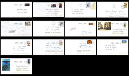 95928 - Lot De 13 Courriers Lettres Enveloppes De L'année 2017 Divers Affranchissements En EUROS - Covers & Documents